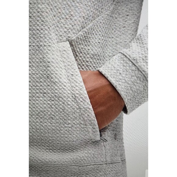 Lululemon Textured Double-Knit Cotton Hoodie Classic Fit Four-Way Stretch - Picture 5 of 16